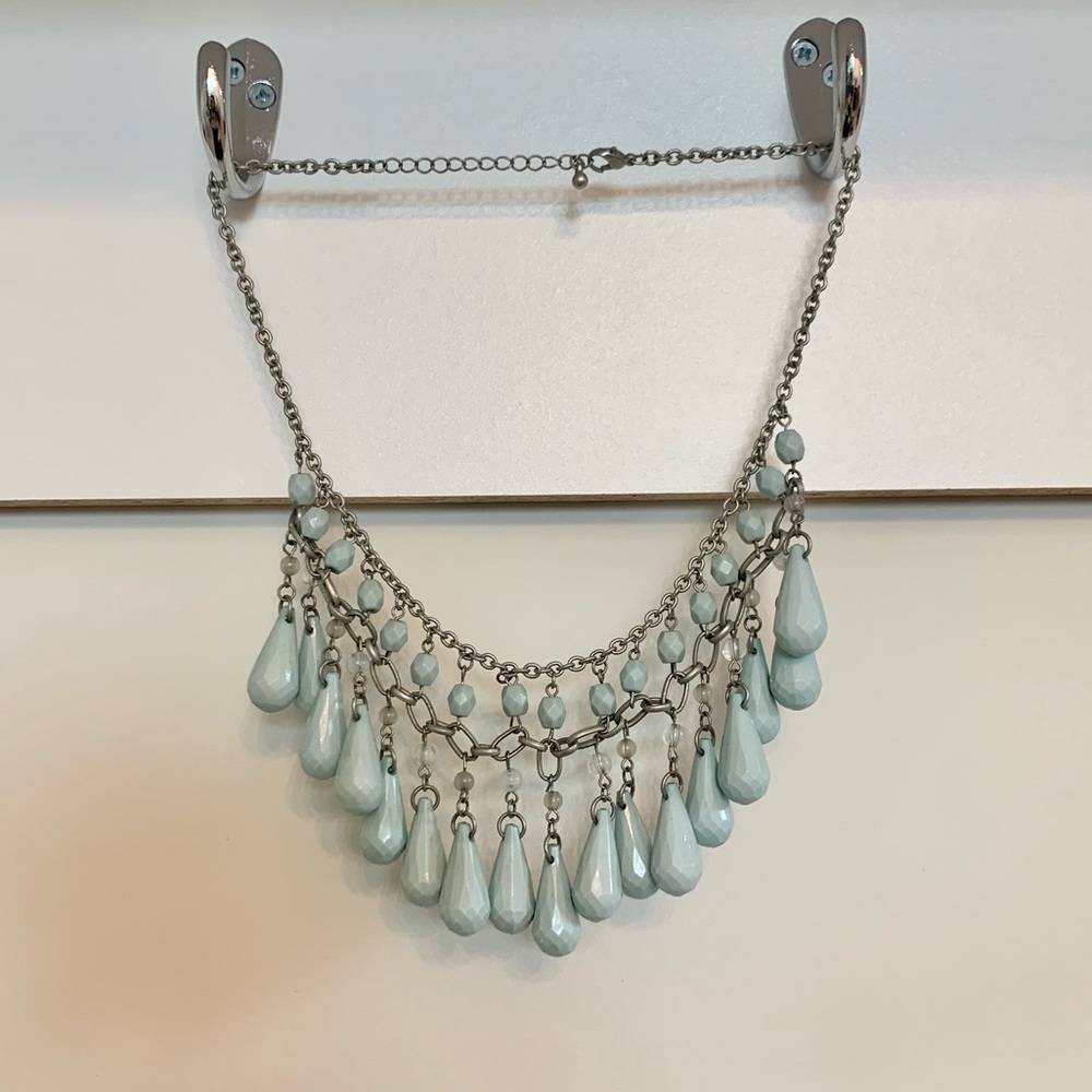Light Blue Statement necklace